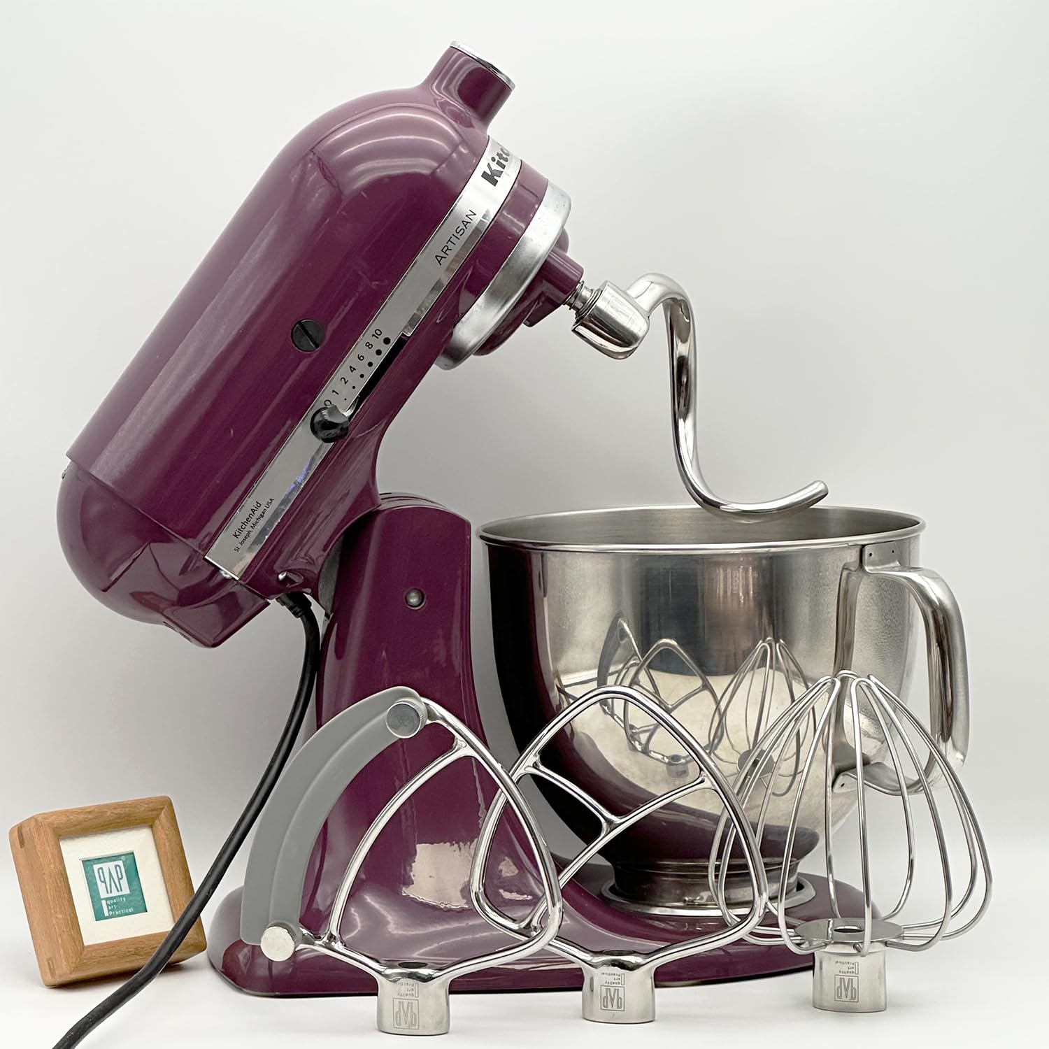 QAP Stainless Steel Spiral Dough Hook Fits KitchenAid 4.5 5QT Tilt Head