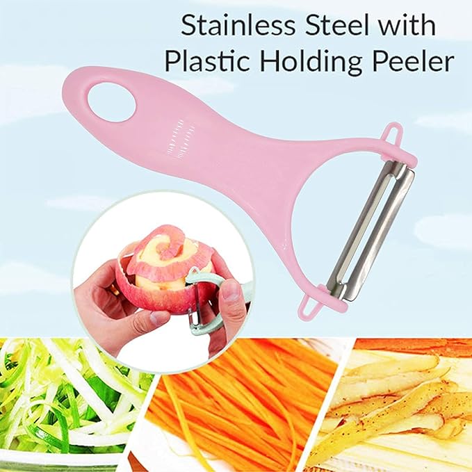 CookTaitai Potato Peelers 3 Pack, Fruit Peelers Potato Peeler, Cucumber, Apple Peelers for kitchen Original Vegetable Peeler-Set of 3 (Stainless Steel)