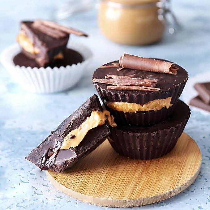 CLUEWR Peanut Butter Cup Silicone Molds, 3 PCS, 12 Cavity
