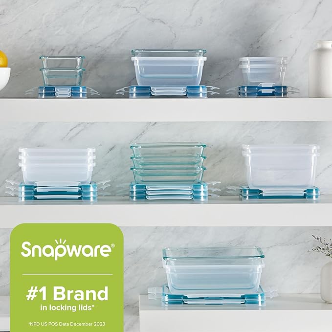 Snapware Glass & Plastic Mix Total Solution (16-Pack) Food Storage Set