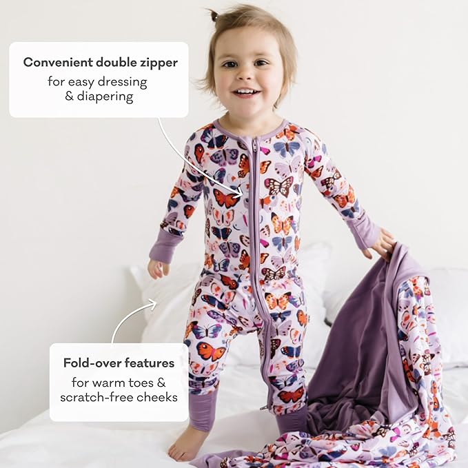 Little Sleepies Baby Pajamas, Butterfly Kisses, 2T