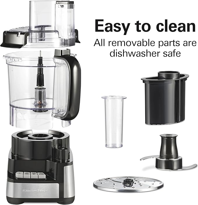 Hamilton Beach 12 Cup Stack & Snap Food Processor and Vegetable Chopper