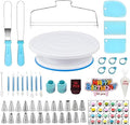 YOQXHY Cake Decorating Kit, 248 Pcs Baking Supplies (Blue)