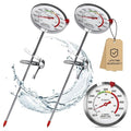 BOMATA 2-Pack Candy Thermometer with Pot Clip,IP67 Deep Fry Oil Thermometer
