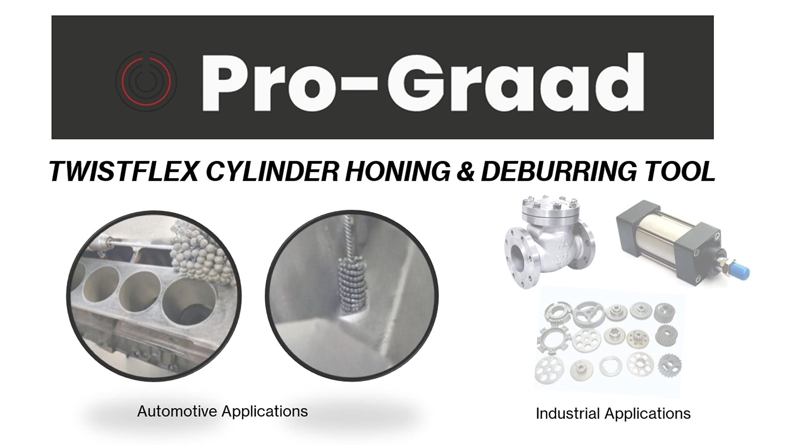 3-1/2" 240 Aluminum Oxide TwistFlex Cylinder Hone for 3.26"- 3.51" Bores