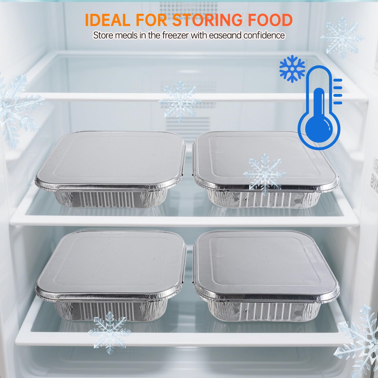Ezsart 10 Pack 8x8 Aluminum Pans with Lids, 8x8 Foil Baking Pans with Lids