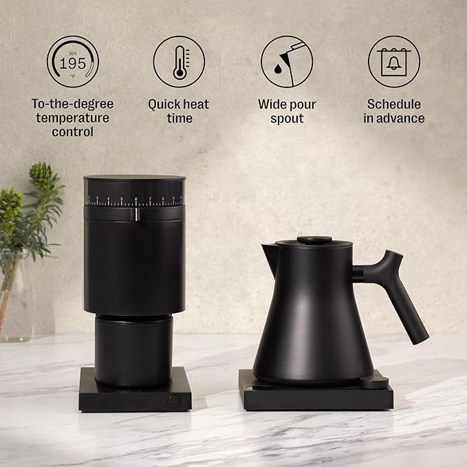 Fellow Corvo EKG Pro Electric Kettle for Tea & Coffee, 0.9 Liter