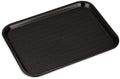Carlisle FoodService Products Café Cafeteria Tray, Fast Food Tray for Restaurant or Commercial Use, 14" x 18", 12 Count, Black