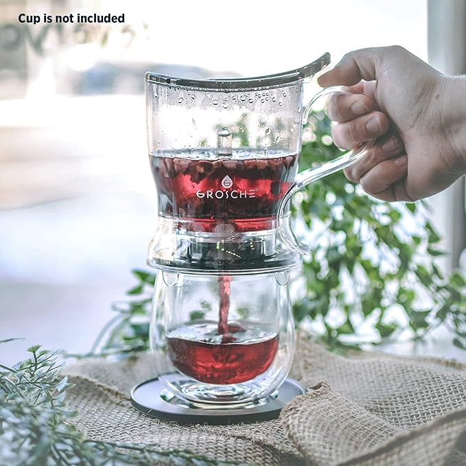 GROSCHE Aberdeen Smart Tea Maker BPA-Free Tea Infuser Black 17.7 oz (525ml)