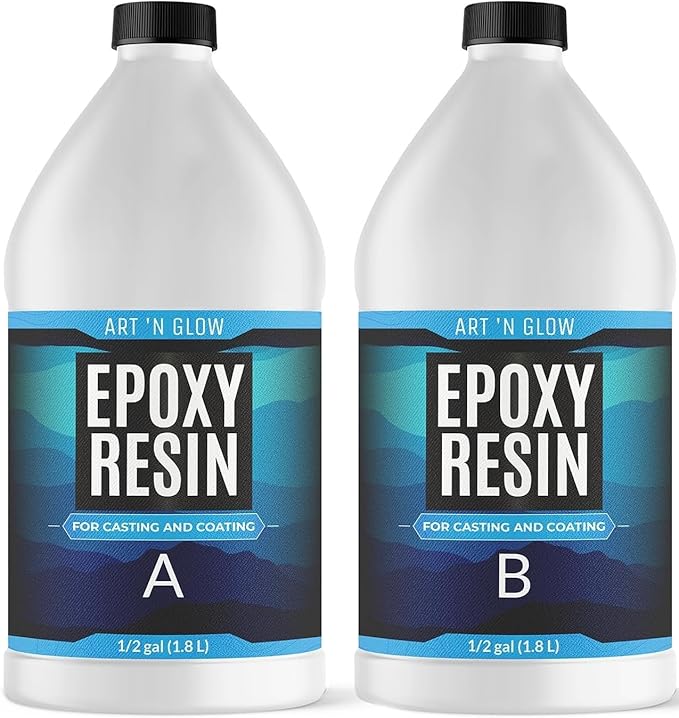 Crystal Clear Epoxy Resin 1 Gallon - Food Safe, UV Resistant, Bubble Free