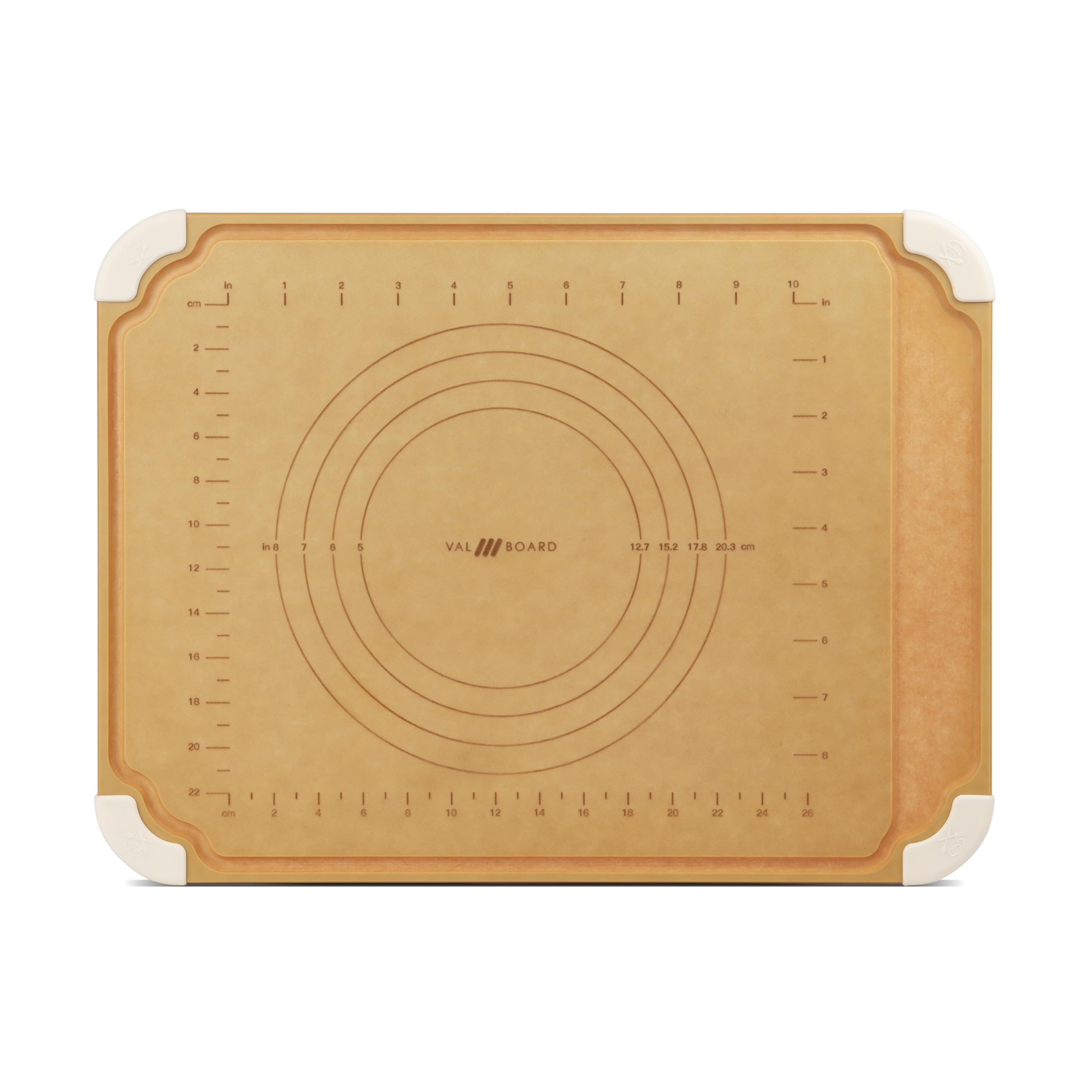 VAL CUCINA Wood Cutting Boards for Kitchen, Reversible Chopping Boards with Juice Grooves Non Slip Feet, Natural Wood Fiber, Dishwasher Safe, Eco-Friendly, Juice Grooves,BPA Free