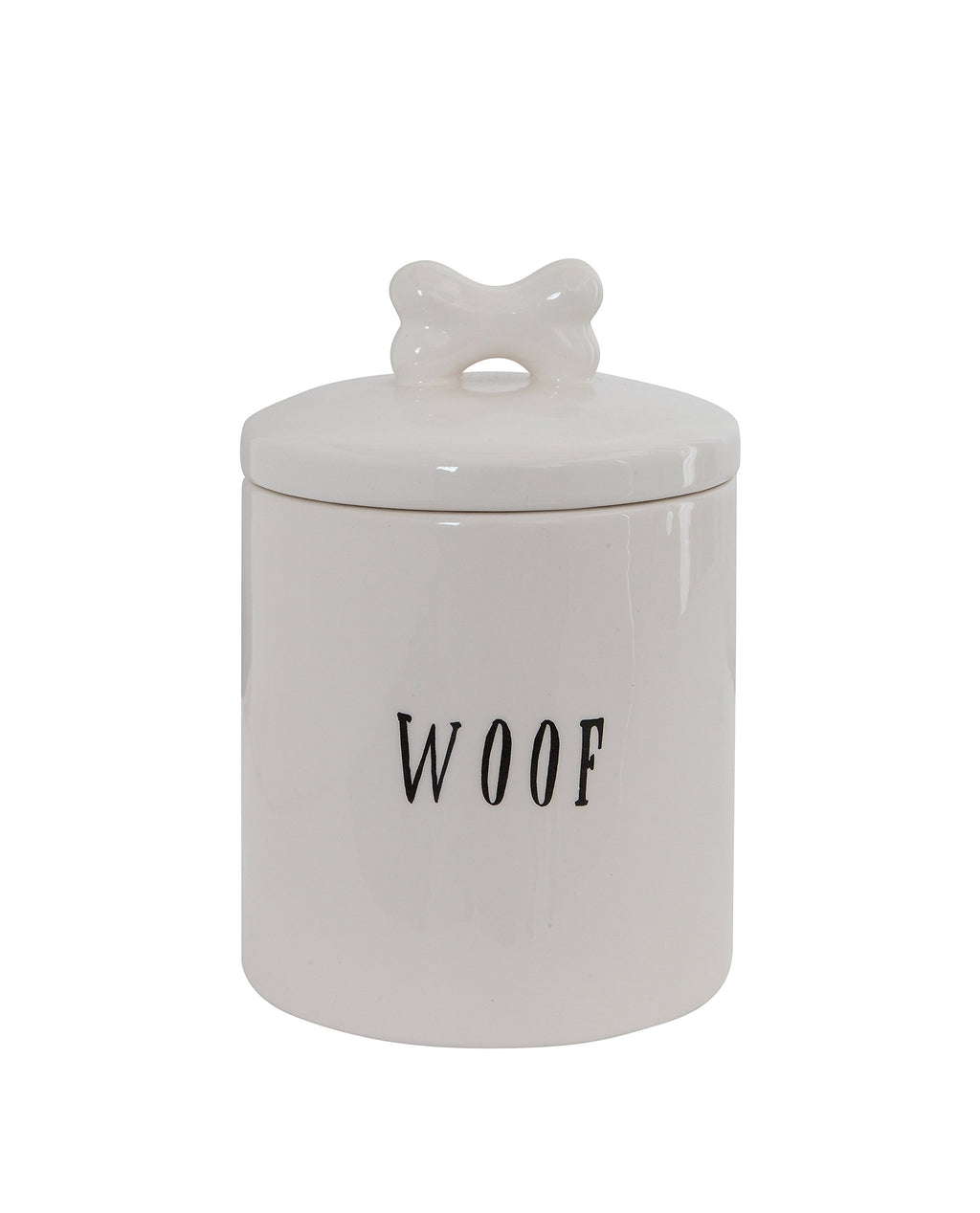 Creative Co-Op Woof Jar with Bone Handle on Lid