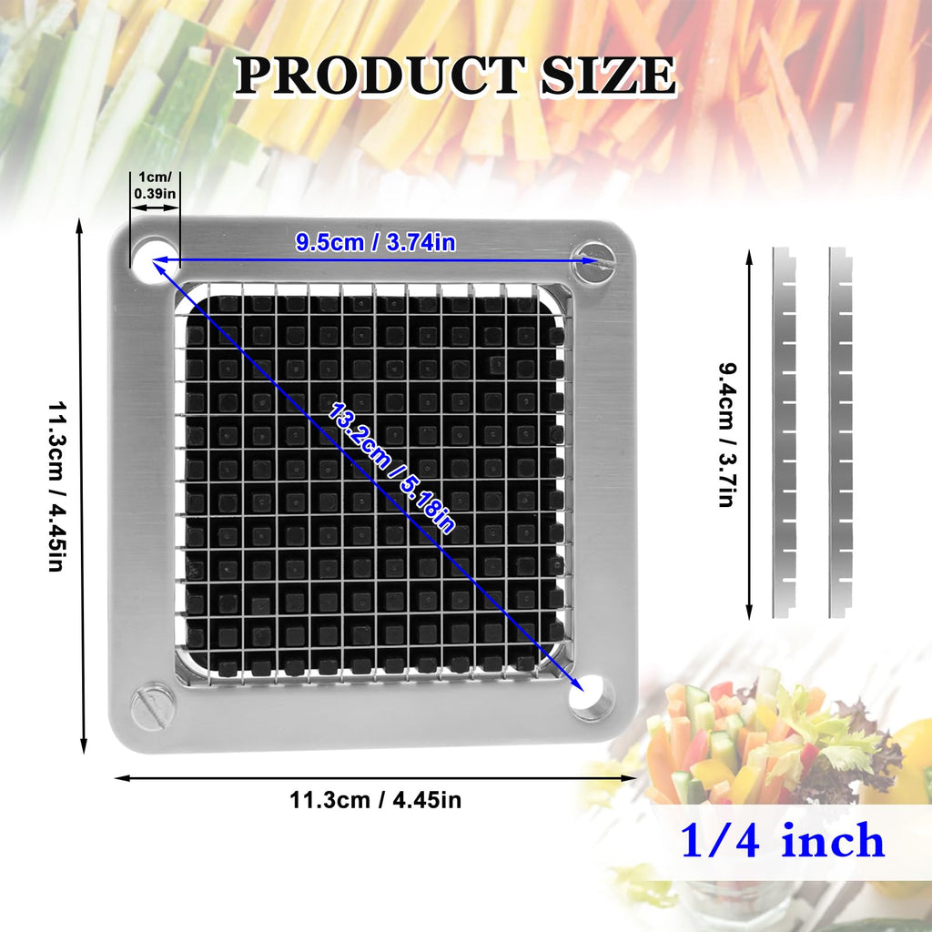 BSTSLL 1/4" and 3/8" Replacement Dicer Chopper Blade with Pusher Block