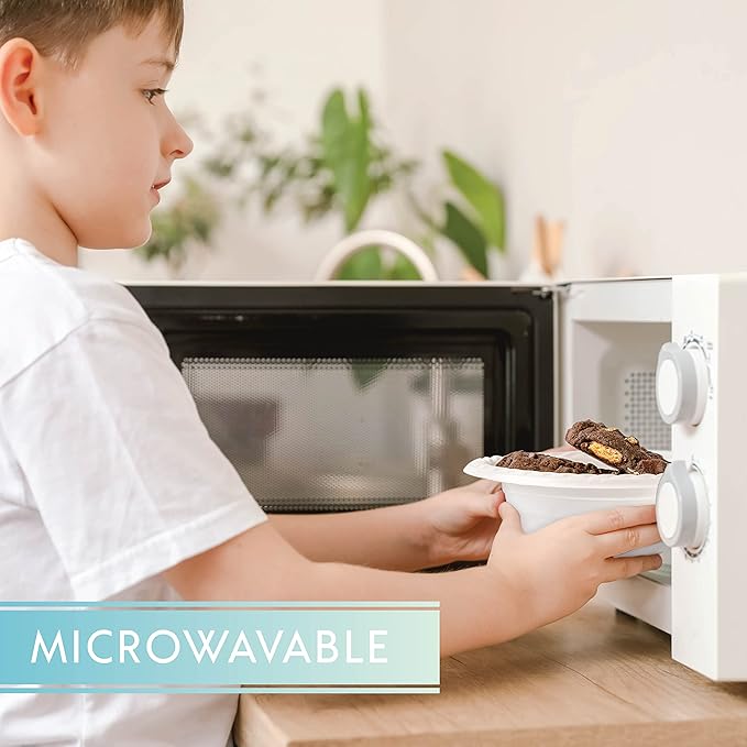 PLASTICPRO 5 ounce Round Plastic Dessert Bowls Microwaveable 400 Count