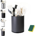 Utensil Holder,Large 360°Rotating Kitchen Utensil Holder For Counter