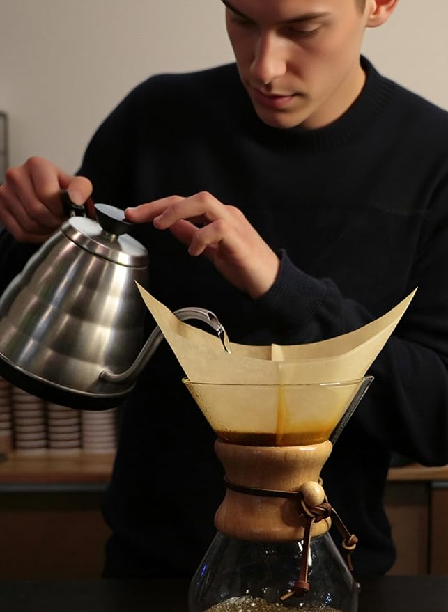 AGOGO Pour Over Coffee Maker Set, 34oz Classic Style, 50 Paper Filters