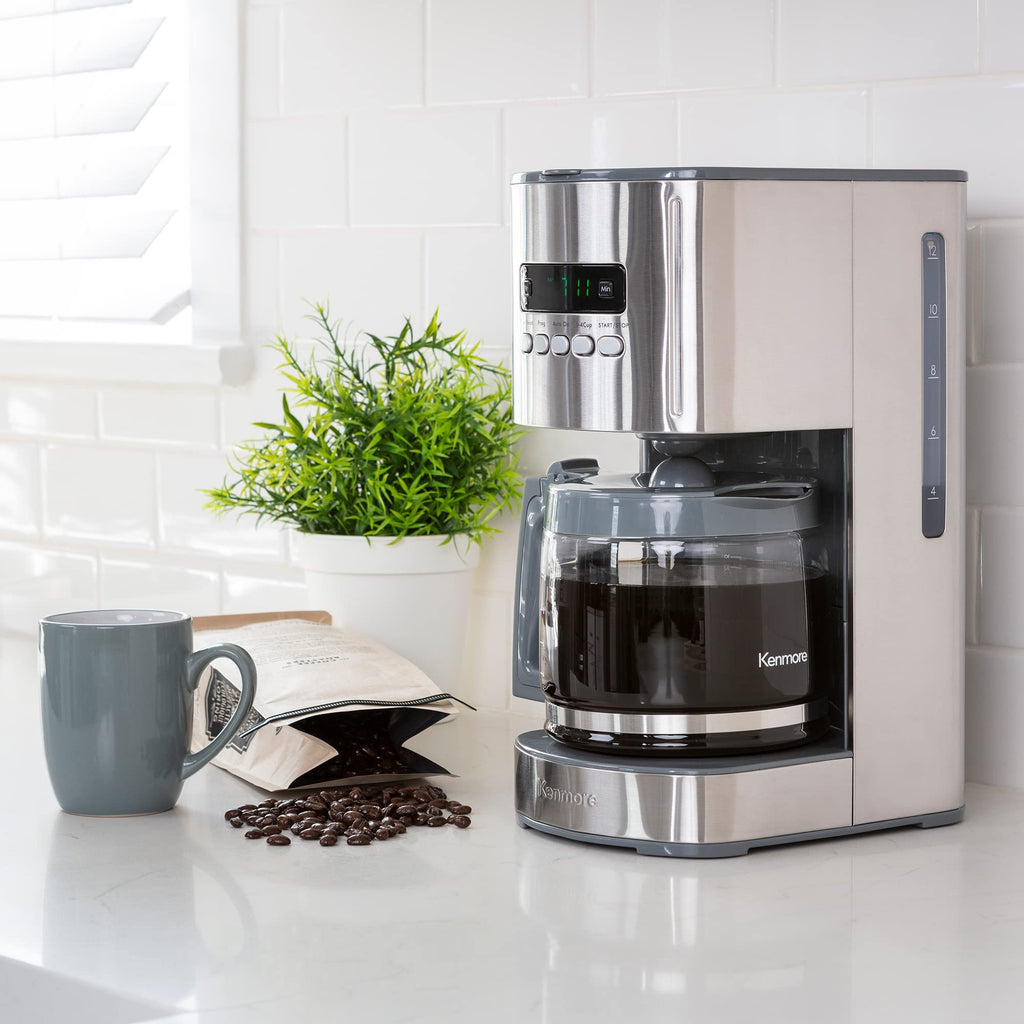 Kenmore 40706 12-Cup Programmable Aroma Control Coffee Maker in Stainless Steel