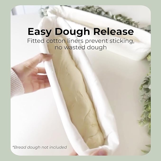 15 Inch Baguette Proofing Basket Set of 2 for Sourdough & French Bread