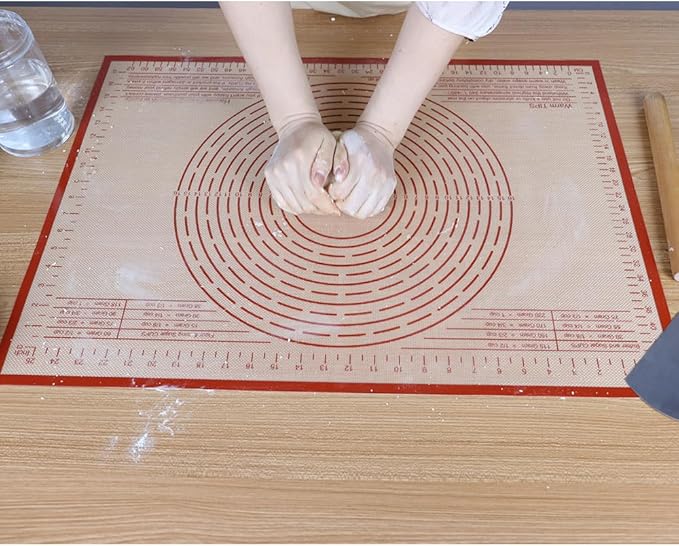 Silicone Pastry Mat 34X26 inch Baking mat Perfect for Dough, Pastry, Pie Crust, Fondant, Cookies, Bread, Pasta/Pizza,Pastry Board, Kitchen Counter Mat