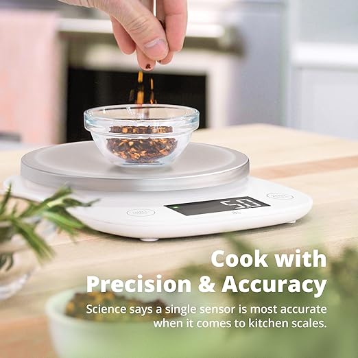 Greater Goods Digital Kitchen Scale for Baking, Sourdough, 11lb Capacity