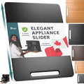 Ibyx Appliance Slider, Sliding Tray for Coffee Maker, 12x16 in, Black