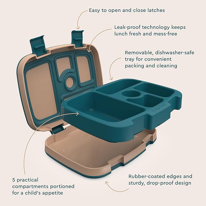 Bentgo Kids Prints Leak-Proof 5-Compartment Bento-Style Kids Lunch Box