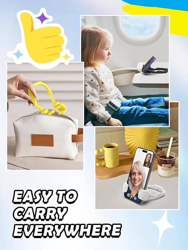 Christmas Stocking Stuffers for Men Women Thumbs Up Lazy Phone Stand