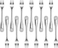 New Star Foodservice Shell Pattern 18/0 Stainless Steel Oyster Fork, 6-Inch, Set of 12, Commercial Grade