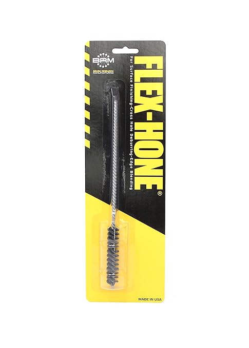 Brush Research BC11M12 FLEX-HONE®, 0.433" (11mm) Diameter, 120 Grit, Silicon Carbide, for Mild Steel, Stainless Steel, Cast Iron and Softer Ferrous Materials