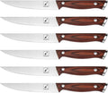 imarku Steak Knives Set of 6, Japanese HC Steel, Serrated, Gift Box
