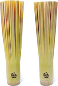 Ring-far Bamboo Wok Brush 2 Pack – Handmade Natural Scrubbers for Carbon Steel & Cast Iron, 100% Bamboo, No Metal, Eco-Friendly Kitchen Cleaning Brushes for Woks, Pans, Dishes, Teapots(for All Pots)