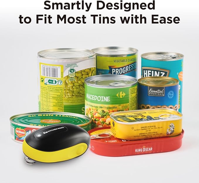 Kitchen Mama One-To-Go Electric Can Opener, Yellow
