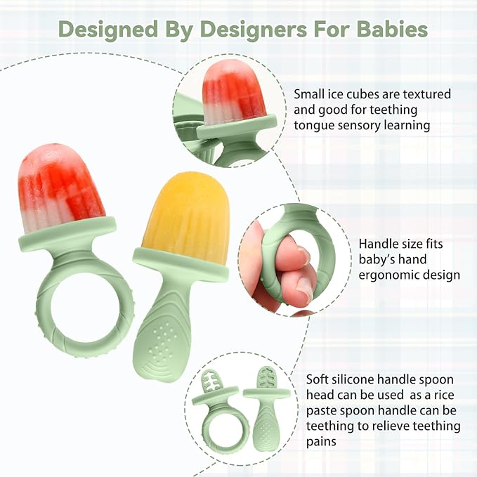 Silicone Toddlers Popsicle Molds with Sticks