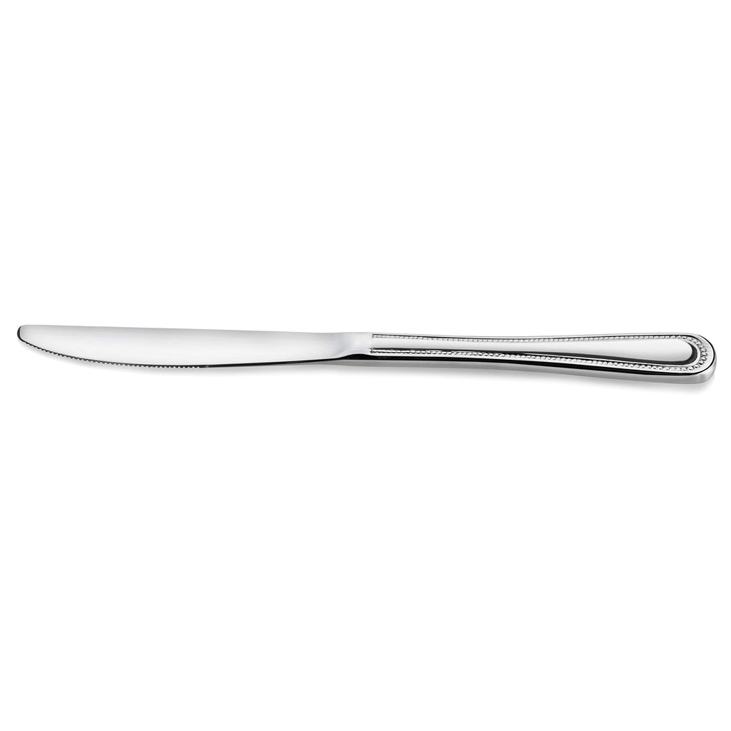 New Star Foodservice Bead Pattern Stainless Steel Dinner Knife, 8.5-Inch, Set of 12, Commercial Grade