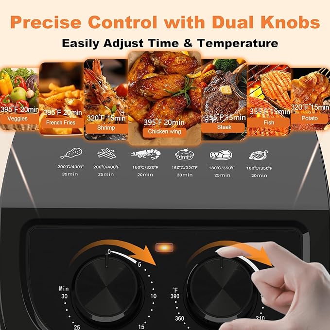 OSTBA 2.5QT Small Air Fryer for 1–2 People, Compact Mini Air Fryer