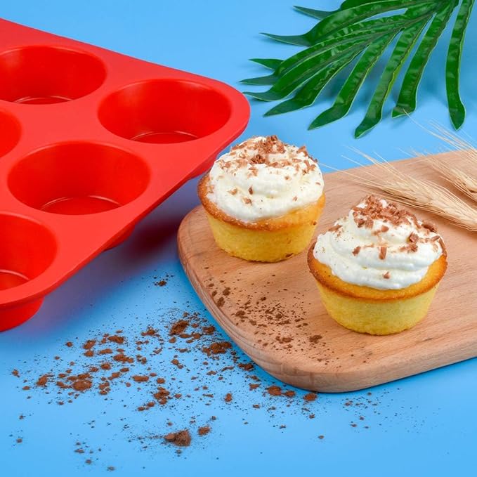 12 Cups Silicone Muffin Pans for Baking Cupcake Pan Nonstick Silicone Molds
