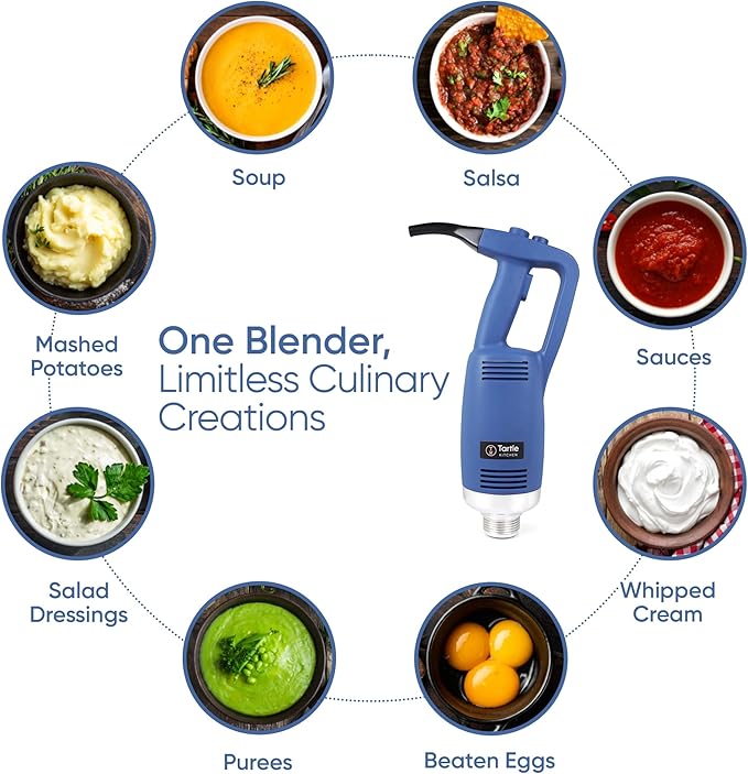 TK Commercial Immersion Blender 750W Heavy Duty for Restaurants - 22" Shaft