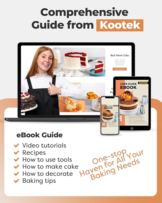Kootek 35 Aluminum Cake Decorating Kit, Baking Tools for Beginners & Pros