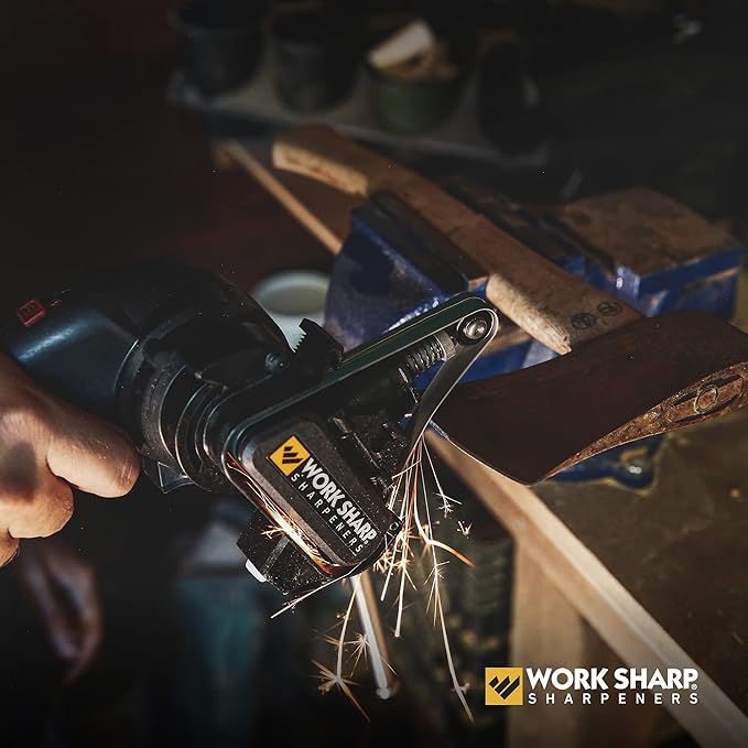 Work Sharp MK2 Electric Knife Sharpener – Adjustable 2-Speed Knife Sharpening System for Kitchen Knives, Pocket Knives, Scissors, Axes & Garden Tools