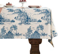 patdrea Elegant French Linen Tablecloth,Square,67"x67"-Lucerne A