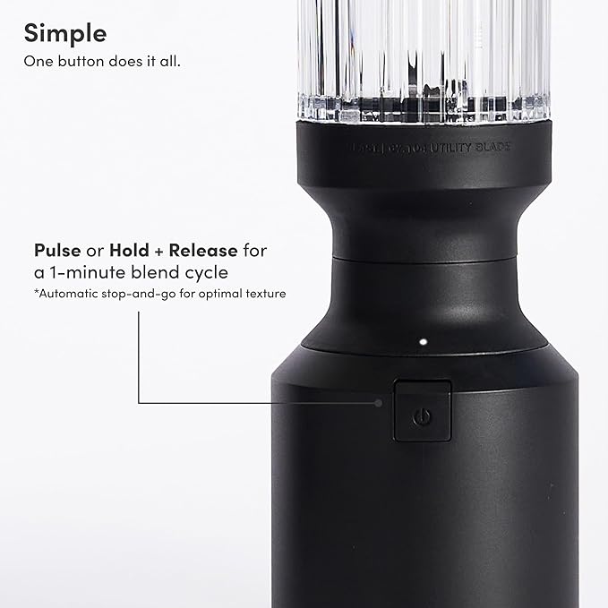 Beast Mighty 850 Plus Personal Blender, XL Vessel, Carbon Black, 850W