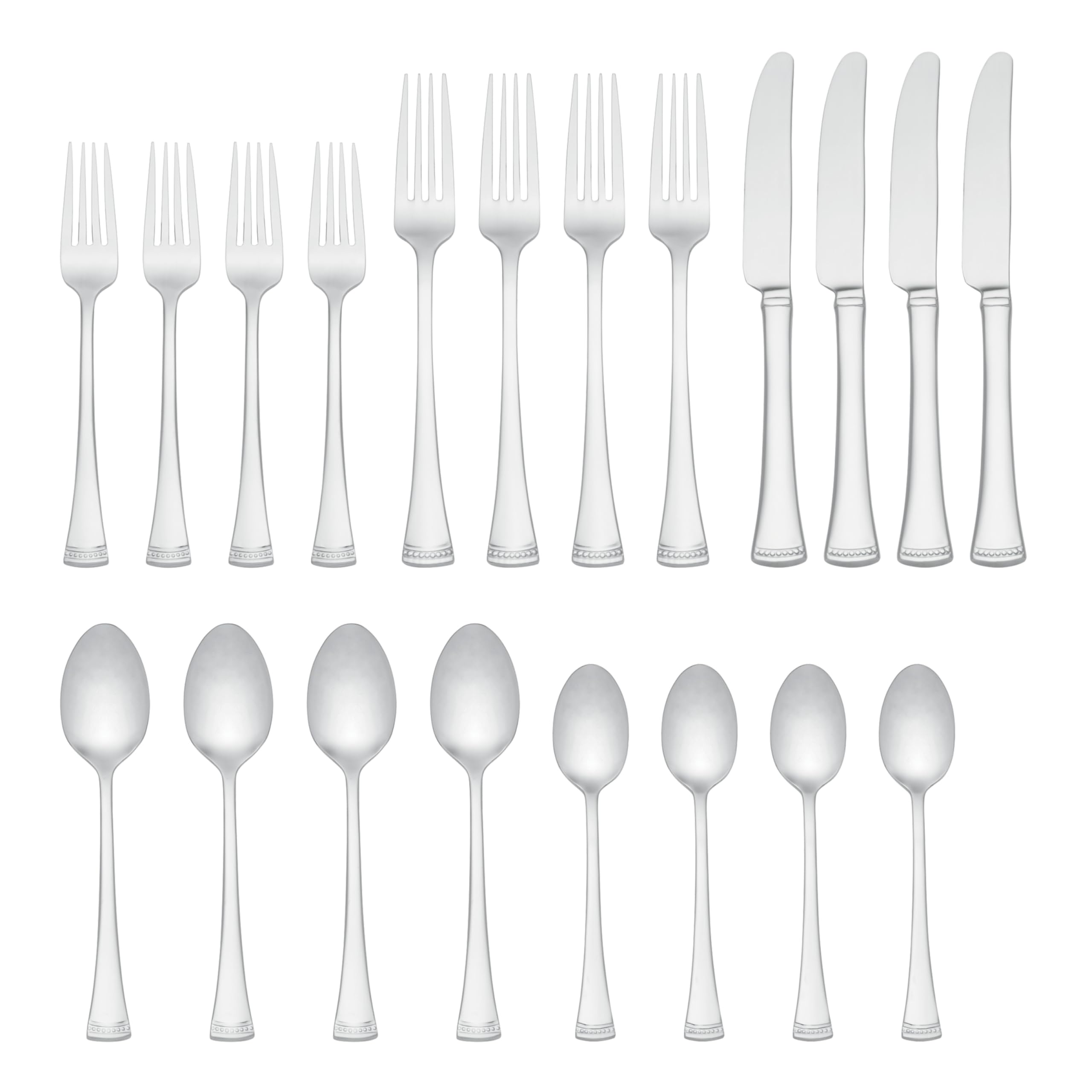 Lenox Portola 20-Piece 18/10 Silverware Set for 4, Flatware