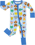 Little Sleepies Baby Pajamas, Blue Party Pals, 3-6M