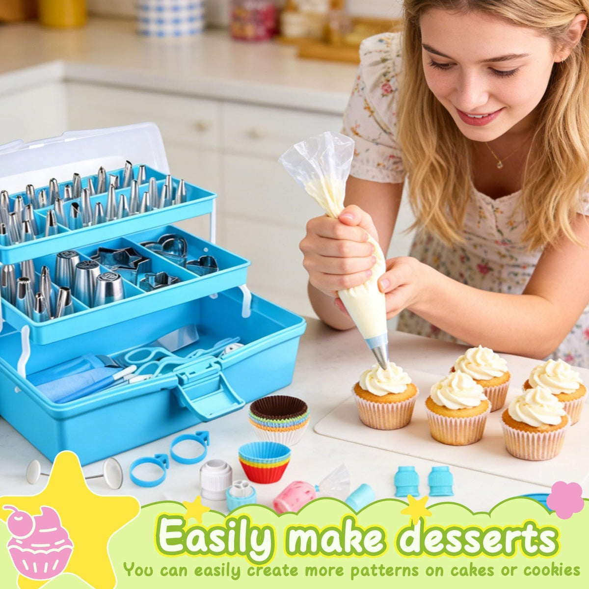 Suuker Cake Decorating Tools Supplies Kit, 236 Pieces