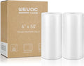 Wevac Vacuum Sealer Bags for Food 6x50 2 Rolls, Fit Food Saver Machines