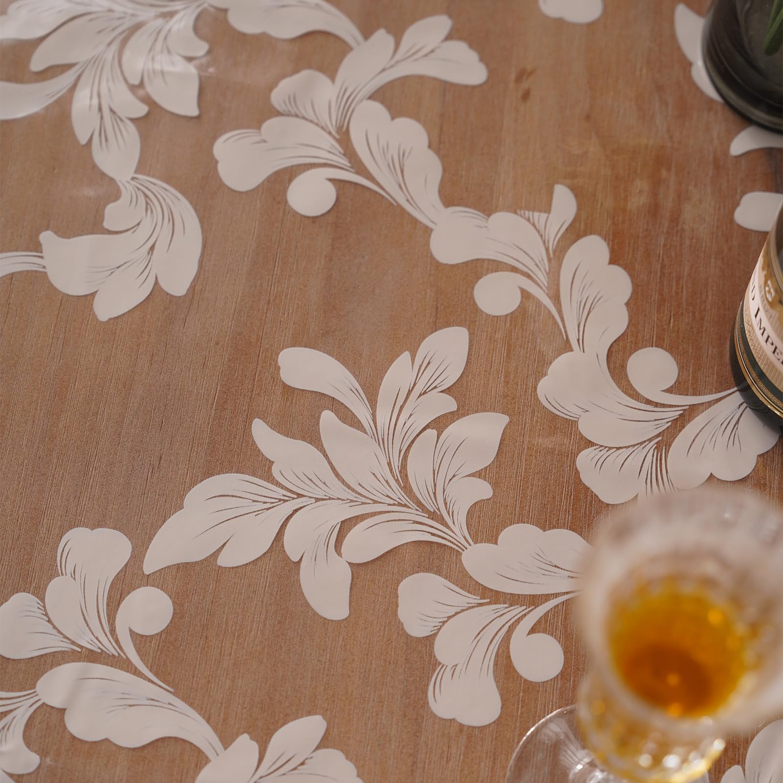 Artbloss Vinyl Table Cloth Rectangle Clear Table Cover Protector, 60" x 84"