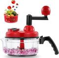 Geedel Large Food Chopper Vegetable Chopper, Manual Food Processor, 3 Cups