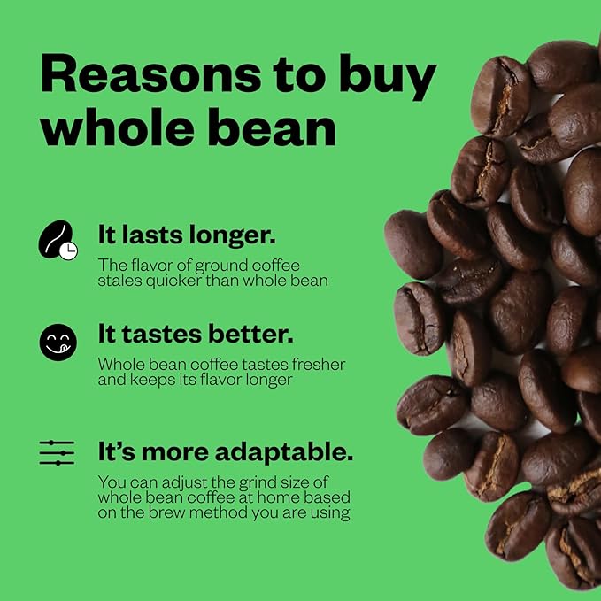 Counter Culture Whole Bean Organic Coffee Half-Caff (Even Keel - Light Roast) Graham Cracker & Molasses - Sustainably Sourced - B Corp - Organic Coffee Beans - Kosher, Gluten Free, Nut Free - 12oz Bag