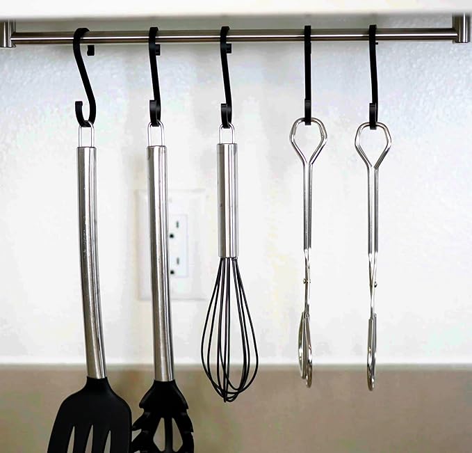 Hiash 9-Inch Heavy Duty Stainless Steel Kitchen Tongs - Comfortable Ergonomic Grip, Scissor Design, Heat Resistant for BBQ and Cooking