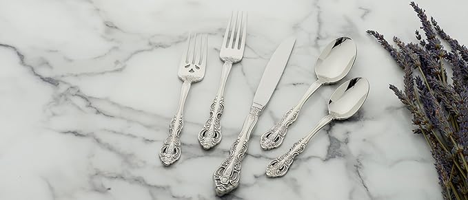 Oneida Michelangelo 20-Piece 18/10 Silverware Set for 4, Flatware